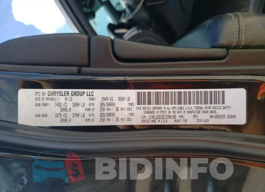 1C4RJEBG3EC290185 Photo# 13