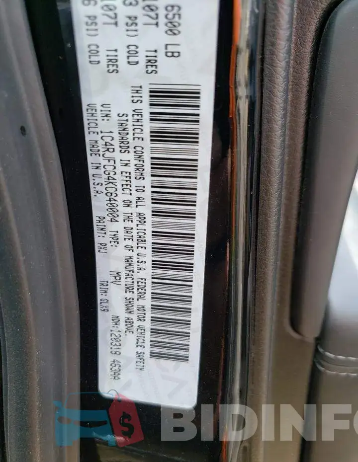 1C4RJFCG4KC640004 Photo# 13