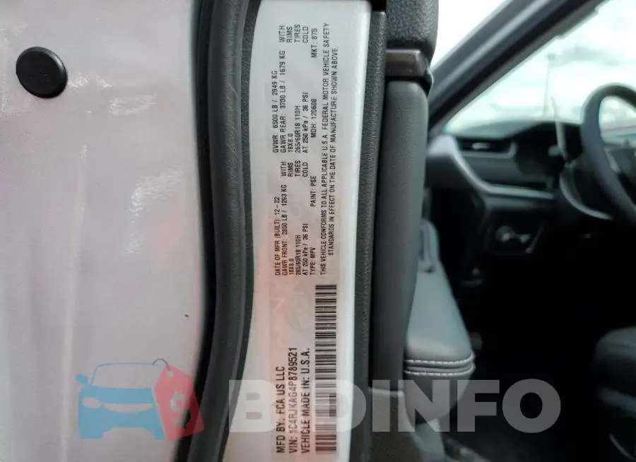 1C4RJKAG4P8789521 Photo# 13
