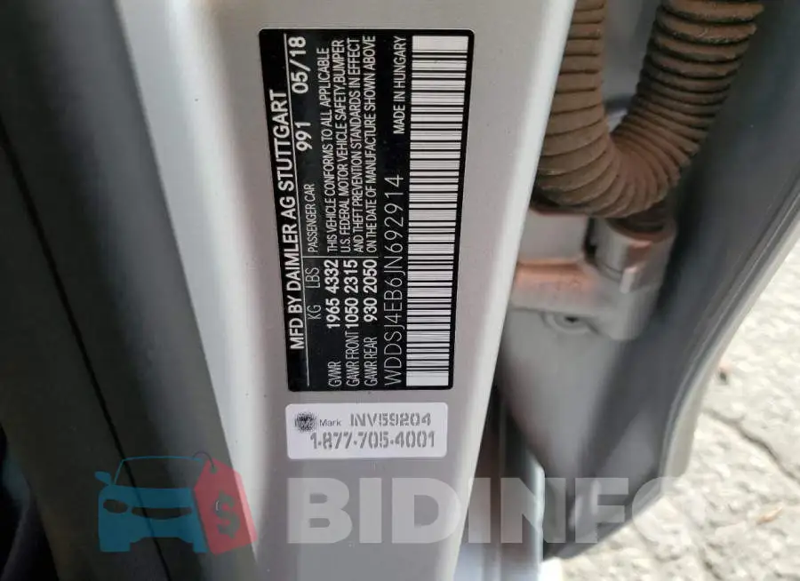 WDDSJ4EB6JN692914 Photo# 12