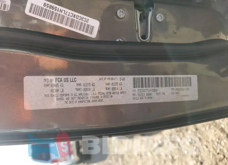 2C3CDXCT7LH159859 Photo# 12