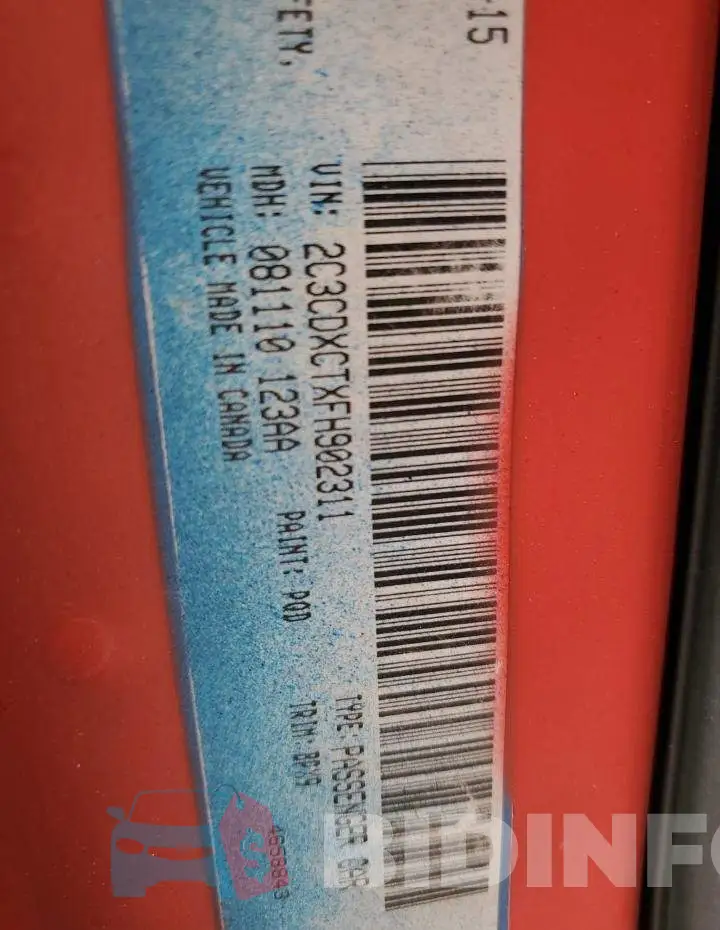 2C3CDXCTXFH902311 Photo# 12