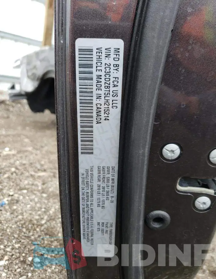 2C3CDZBT5LH215214 Photo# 12
