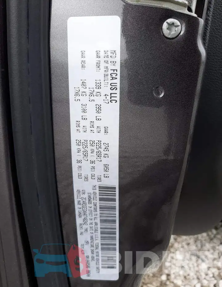2C4RDGEGXHR746242 Photo# 14