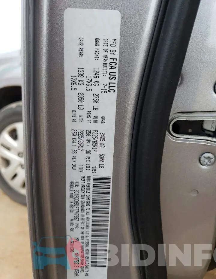 3C4PDCAB1FT747087 Photo# 13