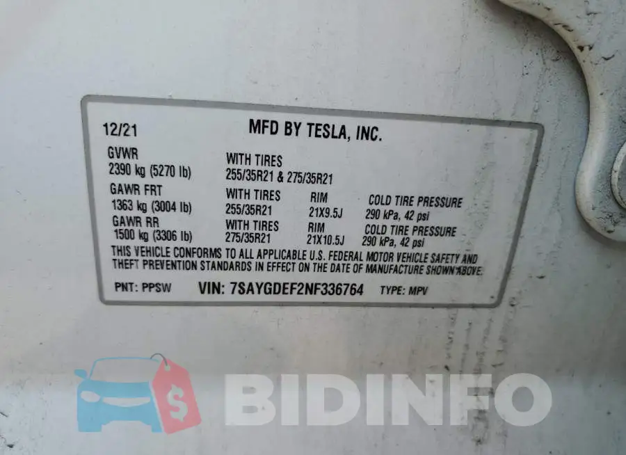 7SAYGDEF2NF336764 Photo# 12