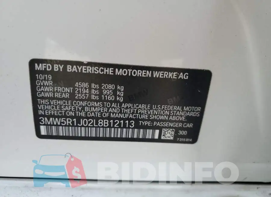 3MW5R1J02L8B12113 Photo# 12