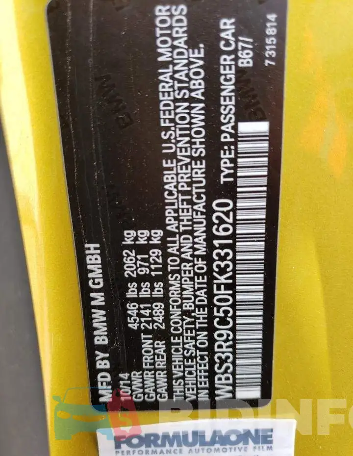 WBS3R9C50FK331620 Photo# 12