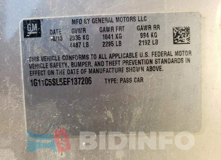 1G11C5SL5EF137206 Photo# 12