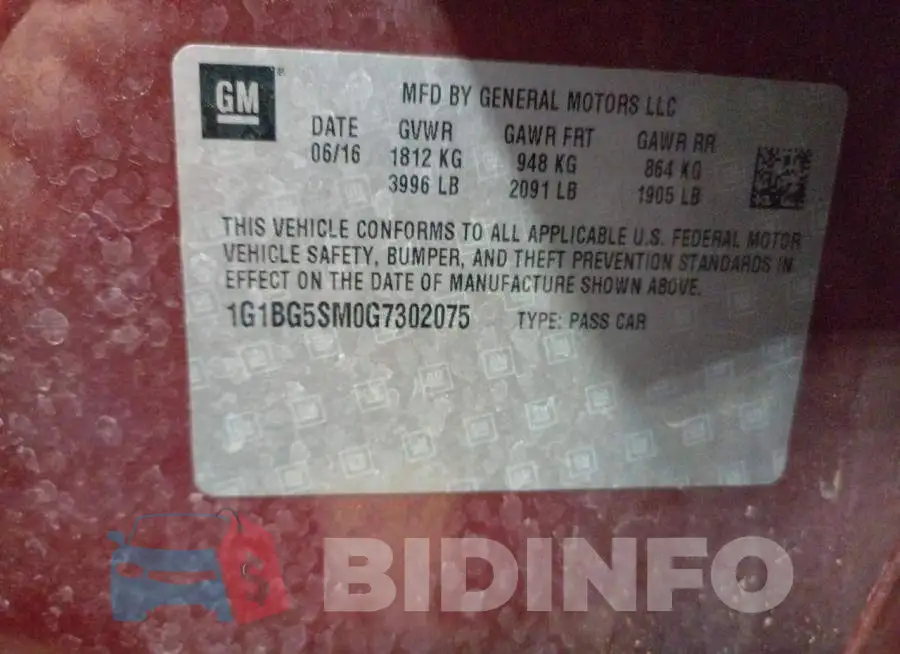 1G1BG5SM0G7302075 Photo# 13