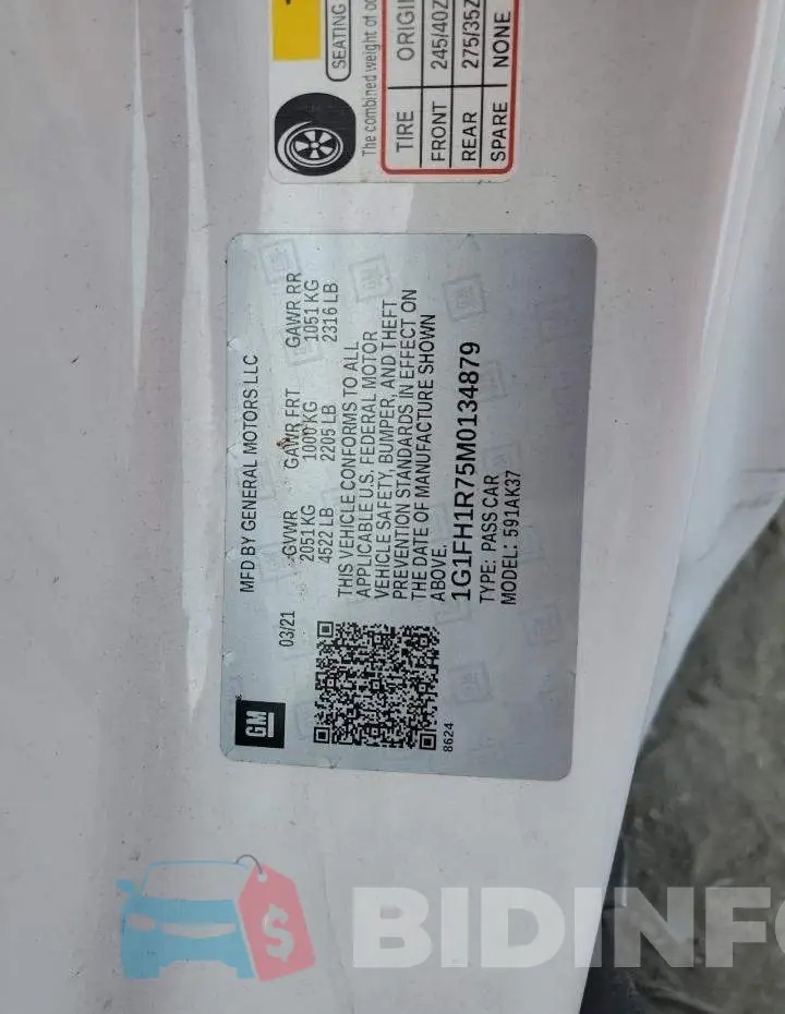 1G1FH1R75M0134879 Photo# 13