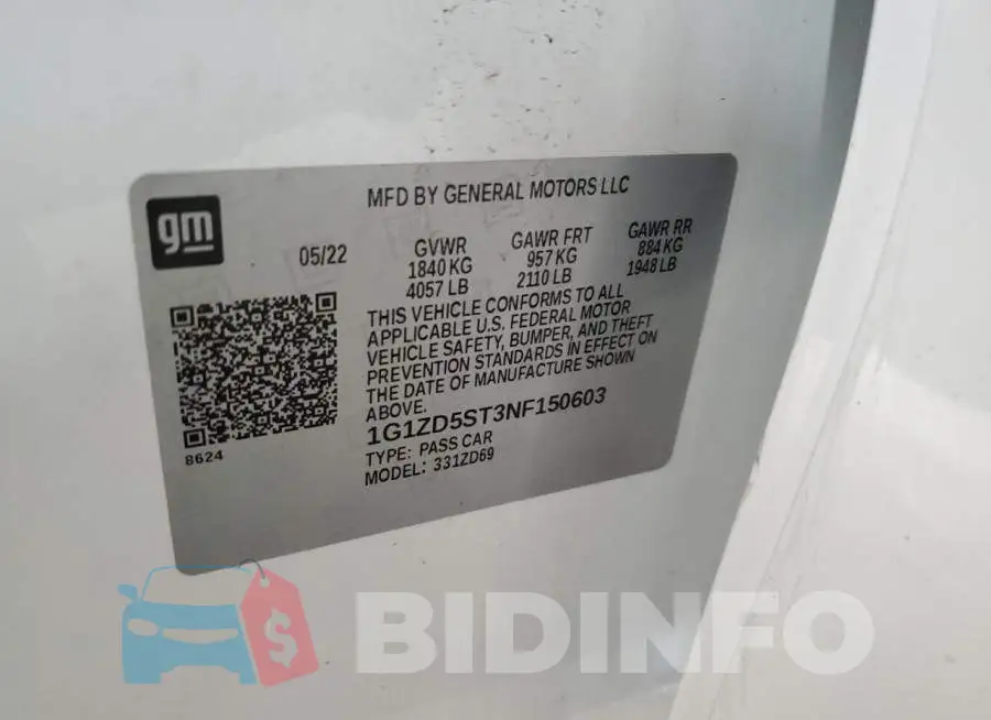1G1ZD5ST3NF150603 Photo# 13