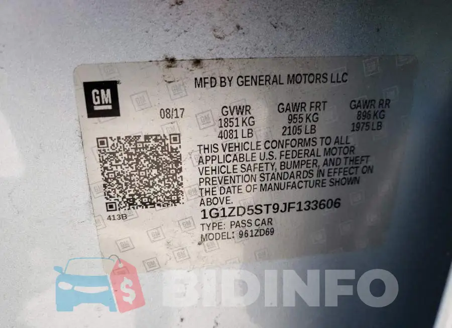1G1ZD5ST9JF133606 Photo# 13