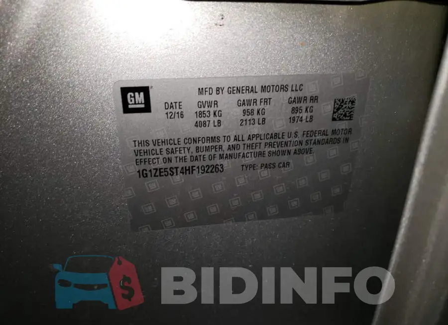 1G1ZE5ST4HF192263 Photo# 13