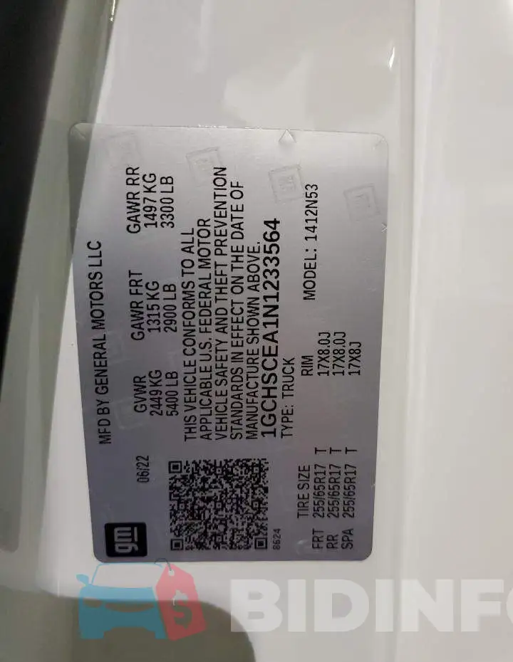 1GCHSCEA1N1233564 Photo# 13