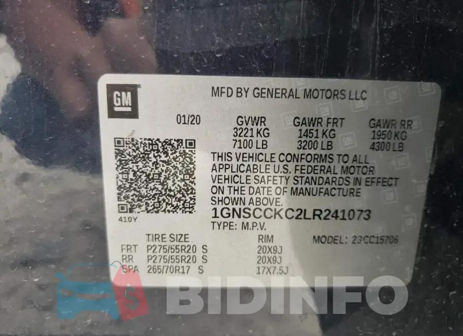 1GNSCCKC2LR241073 Photo# 13