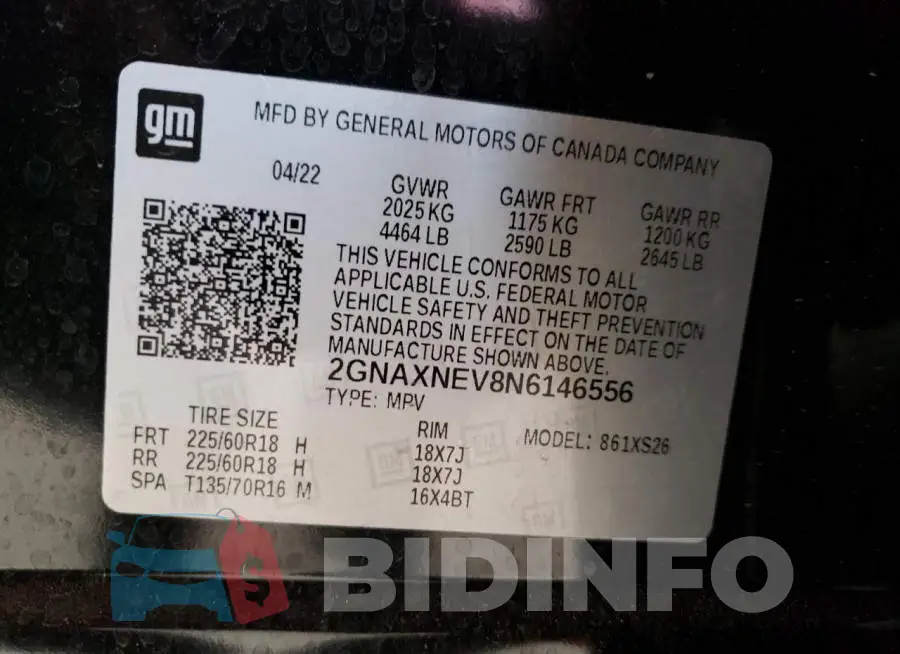 2GNAXNEV8N6146556 Photo# 13