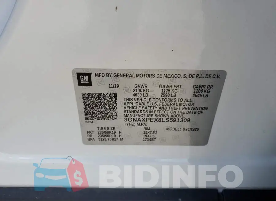 3GNAXPEX8LS591309 Photo# 13