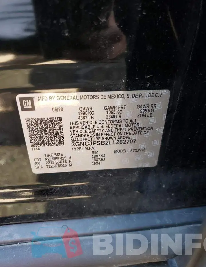 3GNCJPSB2LL282707 Photo# 12