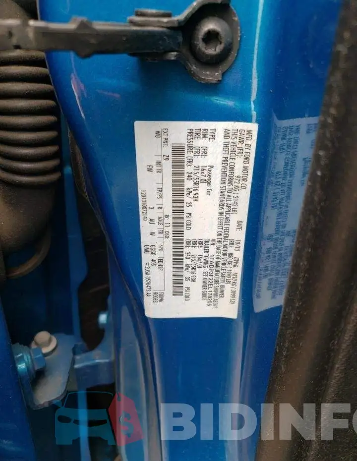 1FADP3F22EL178205 Photo# 13