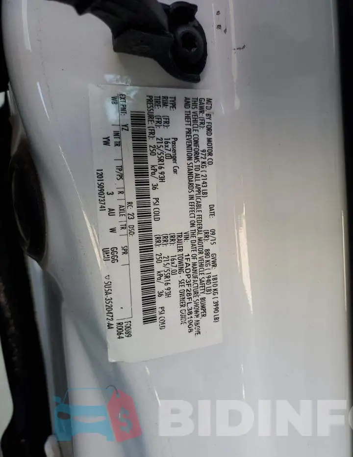 1FADP3F28FL381908 Photo# 12