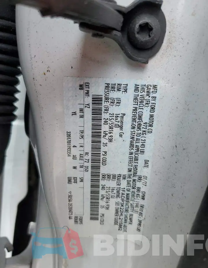 1FADP3K22HL215862 Photo# 12