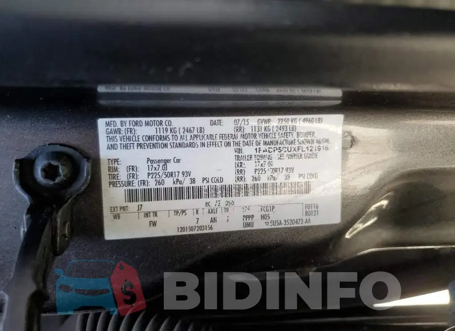 1FADP5CUXFL121916 Photo# 13