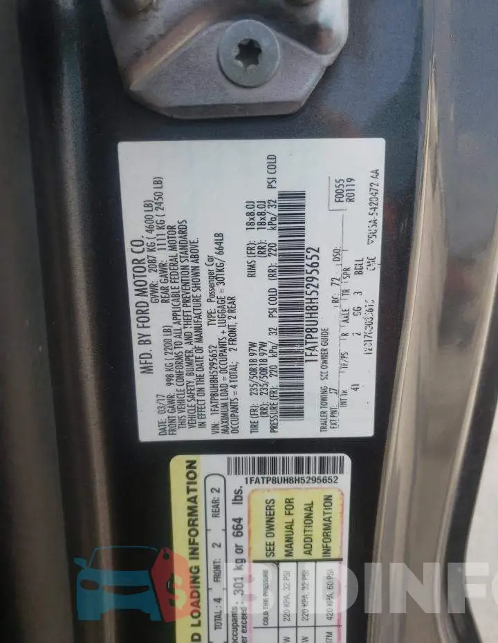 1FATP8UH8H5295652 Photo# 13