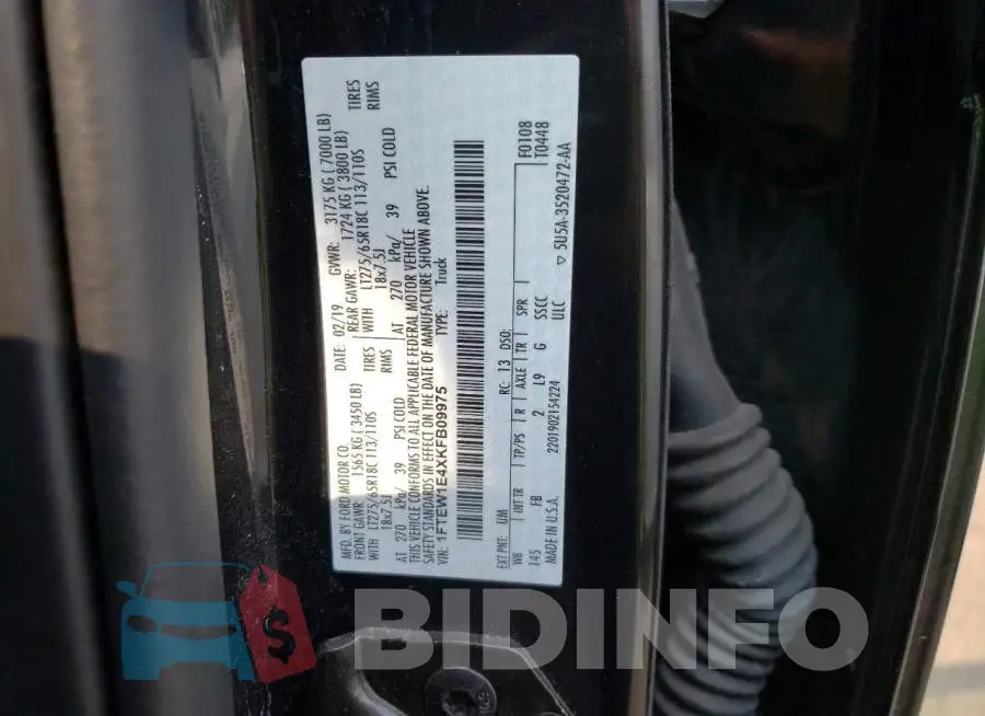 1FTEW1E4XKFB09975 Photo# 12