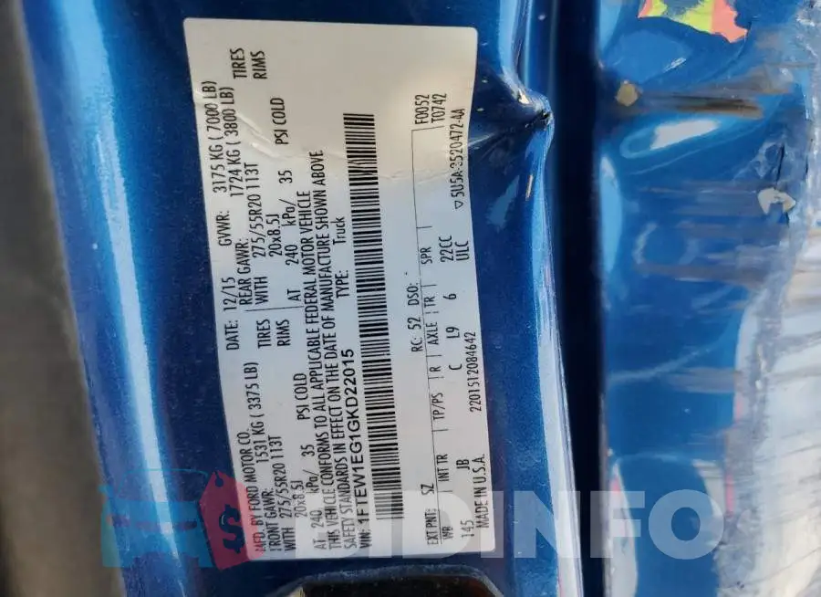 1FTEW1EG1GKD22015 Photo# 13