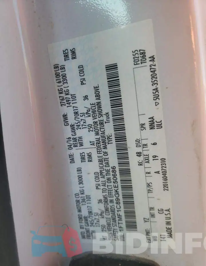 1FTMF1C89GKE50686 Photo# 12