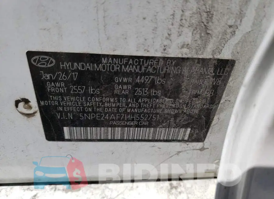 5NPE24AF7HH552751 Photo# 13