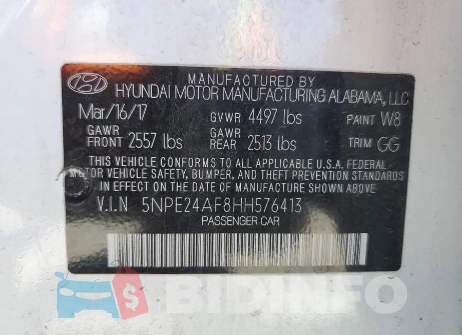 5NPE24AF8HH576413 Photo# 12