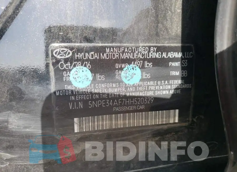 5NPE34AF7HH520329 Photo# 13