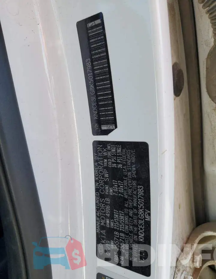 KNDCE3LG8K5017983 Photo# 12