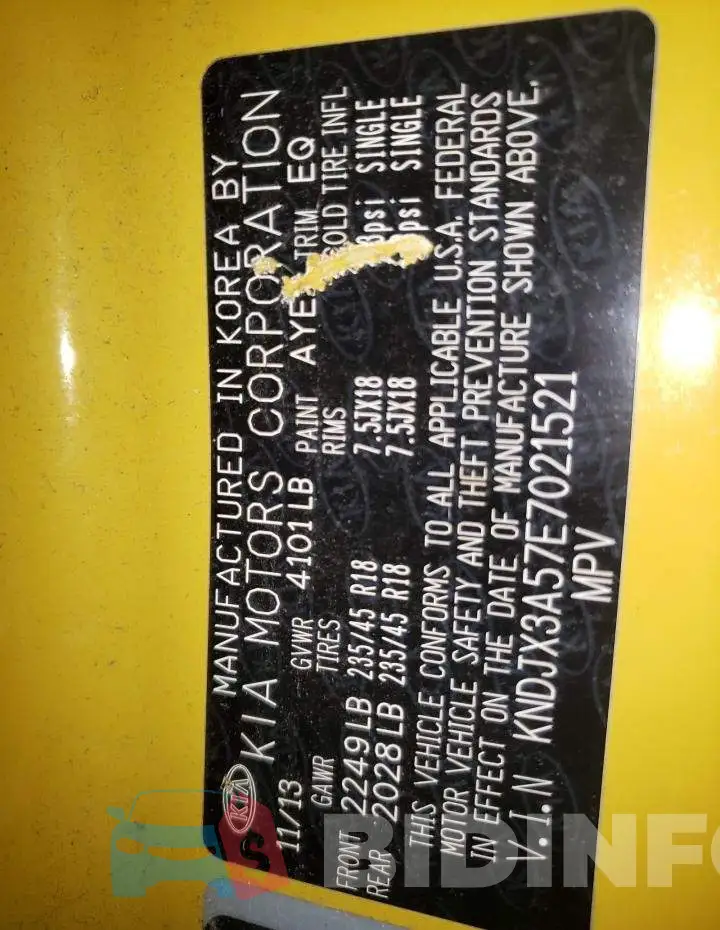 KNDJX3A57E7021521 Photo# 10