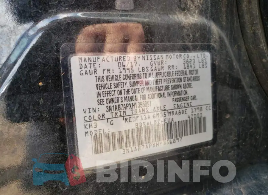 3N1AB7APXHY356897 Photo# 12