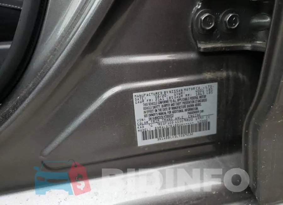 3N1AB8CV3LY289232 Photo# 13