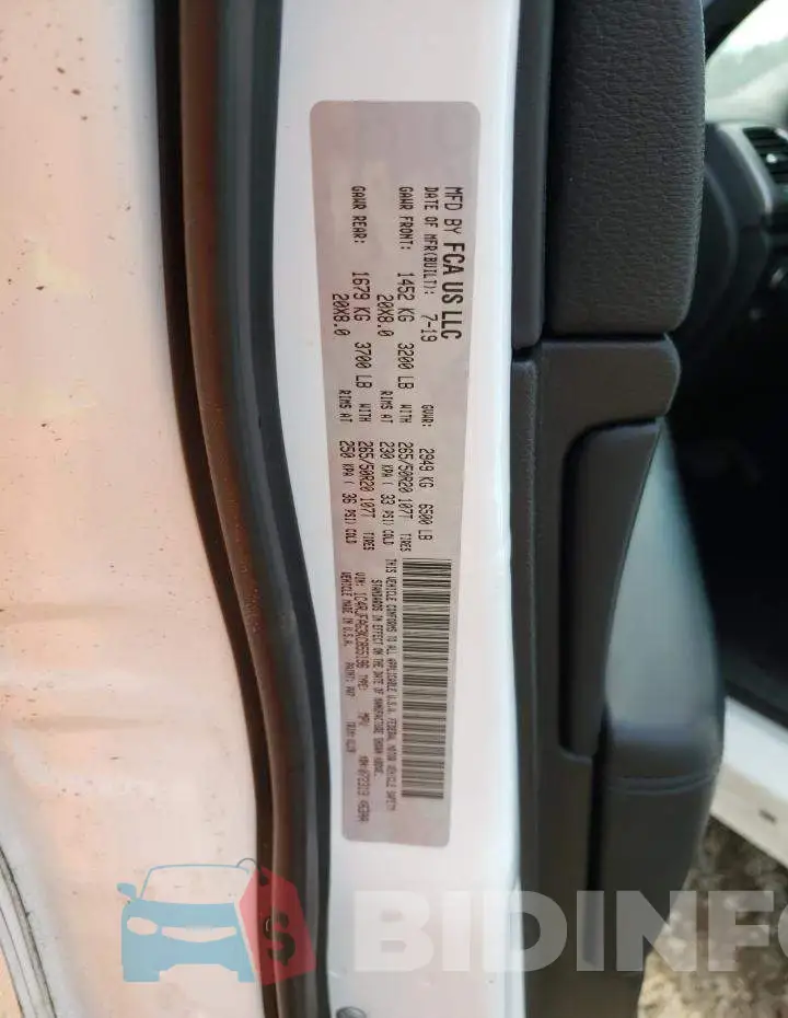 1C4RJFAG3KC855196 Photo# 14