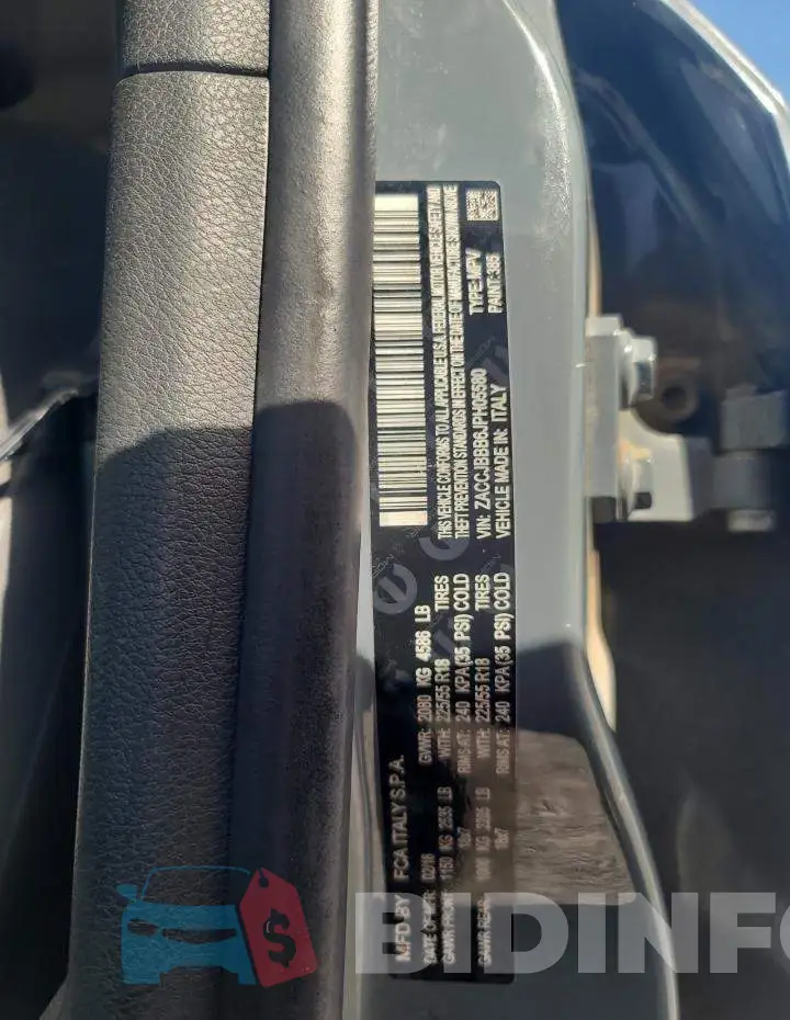 ZACCJBBB6JPH05580 Photo# 14