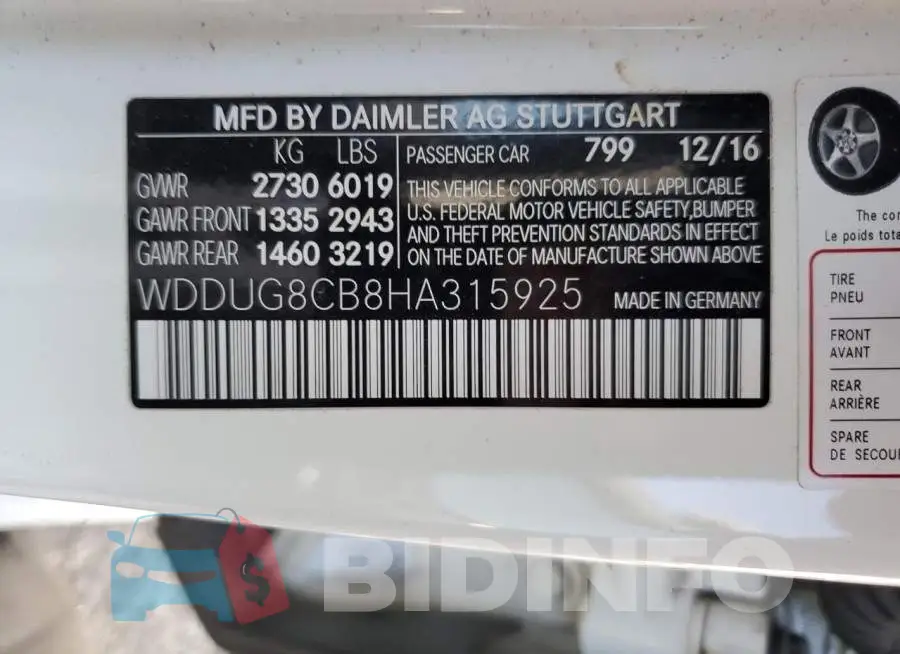 WDDUG8CB8HA315925 Photo# 12