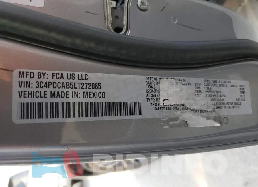 3C4PDCAB5LT272085 Photo# 13