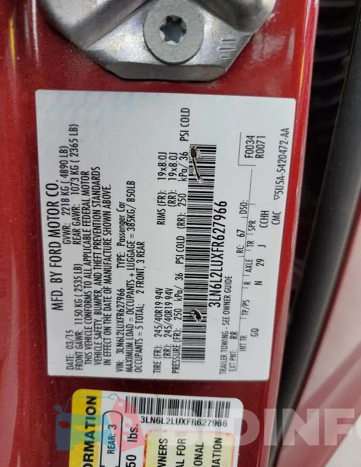 3LN6L2LUXFR627966 Photo# 13