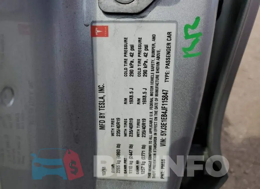 5YJ3E1EB4JF115847 Photo# 12