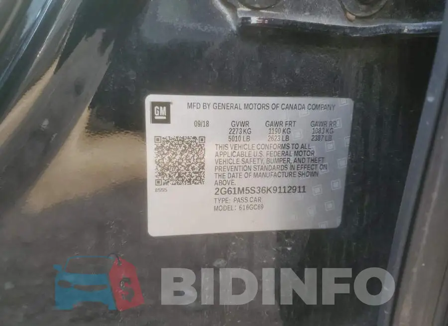 2G61M5S36K9112911 Photo# 13
