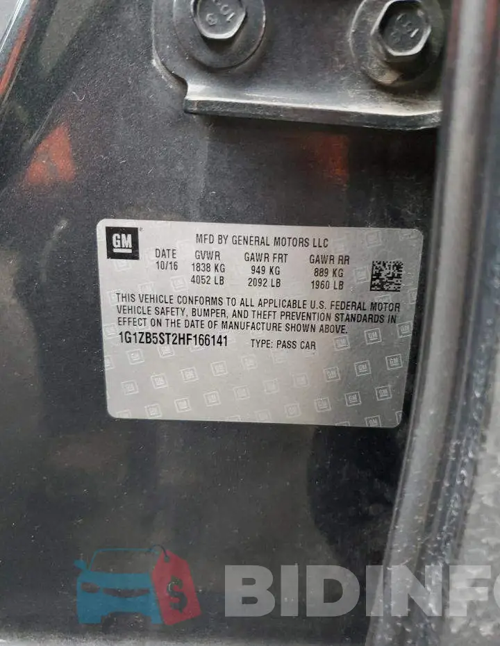 1G1ZB5ST2HF166141 Photo# 12