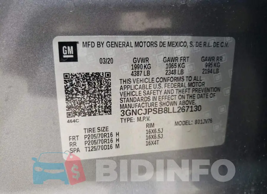3GNCJPSB8LL267130 Photo# 13