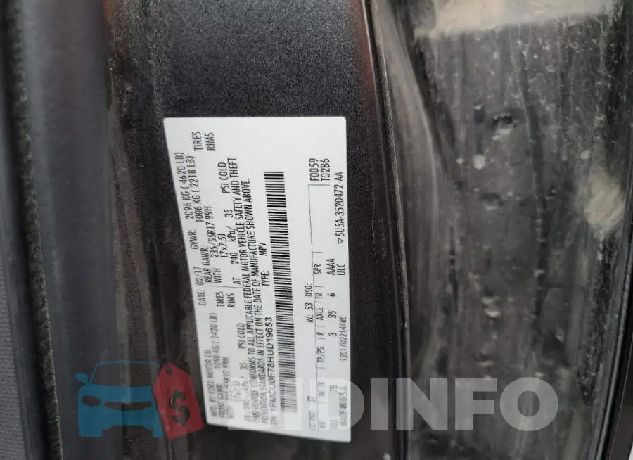 1FMCU0F78HUD19653 Photo# 12