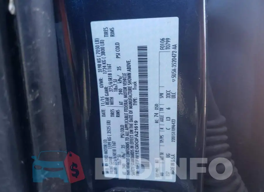 1FTFW1EG0GFA21619 Photo# 12