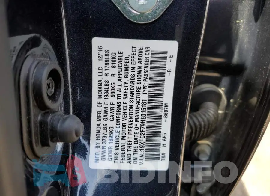 19XFC2F79HE015181 Photo# 13